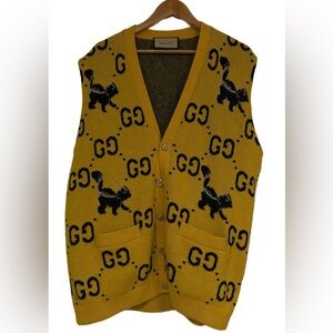 Gucci Man Vest, wool, preowned